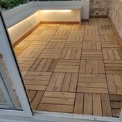 تصویر تایل ترموود 30در30 سانت پارکت چوبی 