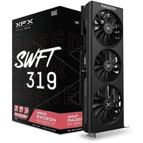 تصویر کارت گرافیک استوک ایکس اف ایکس XFX SWFT 319 RX 6800 XT ظرفیت 16 گیگابایت XFX SWFT 319 RX 6800 XT STOCK