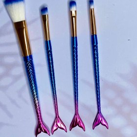 تصویر ست براش چهارتیکه پری دریایی Mermaid brush set