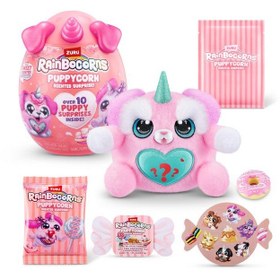 تصویر پاپی‌کورن قهوه‌ای دالمیشن عطر سورپرایز - اسباب بازی نرم سورپرایز، عروسک پشمالوی معطر برای دختران برند زورو برند rainbocorns Puppycorn Brown Dalmatian Scent Surprise - Surprise Unboxing Soft Toy, Scented Puppy Plush For Girls By Zuru
