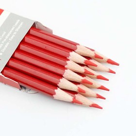 تصویر مداد قرمز آریا کد 3002 -بسته 12 عددی رنگ قرمز Arya 3002 Red Pencil Pack of 12