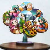 تصویر فرفره چوبی ،فرفره دخترانه فرفره مذهبی جایزه دخترانه هدیه دخترانه اسباب بازی دختر 