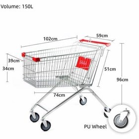 تصویر ترولی فروشگاهی ابکاری - 150 