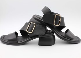 تصویر صندل پاشنه دار طبی راحتی چرم بروژ 