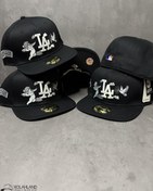 تصویر کلاه کپ فیت بک LA مشکی کد253 
