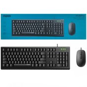 تصویر ست ماوس و کیبورد رپو مدل X120Pro باسیم Mouse and Keyboard Rapoo X120Pro Wired