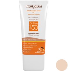 تصویر کرم ضد آفتاب کرم پودری فاقد چربی 2در1 پوست چرب Spf50 هیدرودرم (بژ صدفی ، بژ گندمی، بژ روشن ، بژ طبیعی) - بژگندمی 