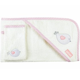 تصویر ست حوله دو تكه LOVE SONG رز برن Rose born Towel Set