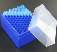 تصویر رک سر سمپلر آبی 100 خانه قابل اتوکلاو رک سر سمپلر آبی طرح گیلسون