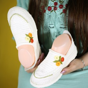 تصویر گیوه زنانه گلدوزی کد726 