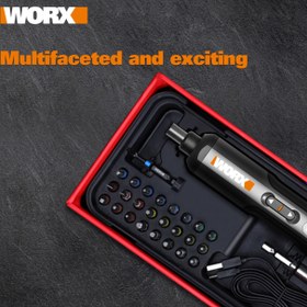 تصویر دریل پیچ گوشتی شارژی 4 ولت ورکس WORX WX240.4 WORX WX240.4C Rechargeable meat Drill 4V