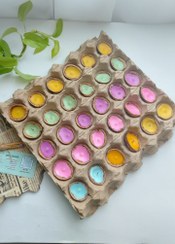 تصویر شمع وارمر گردو، ترکیبی از طبیعت وهنر - رنگارنگ Walnut Tealight Candle – A Blend of Nature & Art Collection