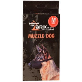 تصویر پوزه بند برزنتی چسبی سگ 