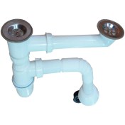 تصویر سیفون ظرفشویی مهر مدل دو لگنه 