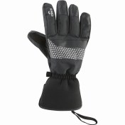تصویر دستکش اسکی زنانه کرویت مشکی طرح دار 