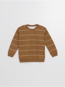 تصویر سویشرت نوزاد پسرانه با یقه دوچرخه‌ای و طرح خطی - ال سی وایکیکی - LC Waikiki -- 872513193- اورجینال 