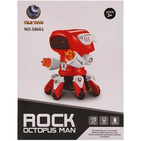 تصویر ربات اسباب بازی مرد اختاپوسی ROCK OCTOPUS MAN ROBOT _اسباب بازی 