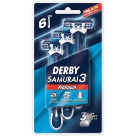 تصویر خود تراش مدل Samurai 3 بسته 6 عددی دربی ا Self-tapping Samurai model 3 packs of 6 Derby Self-tapping Samurai model 3 packs of 6 Derby