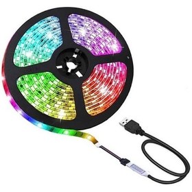 تصویر ریسه هوشمند RGB با ریموت کنترل و برنامه موبایل 5 متری 5M LED MOOD LIGHTS 