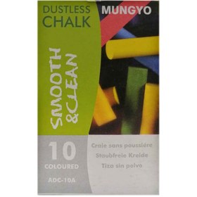 تصویر گچ رنگی تخته سیاه مانگیو مدل MUNGYO ADC-10A بسته 10 عددی 