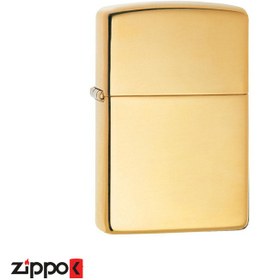 تصویر فندک زیپو مدل Zippo Reg H Pol Brass کد 254 ا Zippo Reg H Pol Brass 254 Lighter Zippo Reg H Pol Brass 254 Lighter