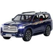 تصویر مدل ماشین فلزی برند تویوتا برای لندکروزر (رنگ: ب) برند magic vault Diecast Car Alloy Cars Model Die Cast Sound And Light Pull Back Vehicle Boy Toy Gift 1/24 For Toyota For Land-Cruiser (Color : B