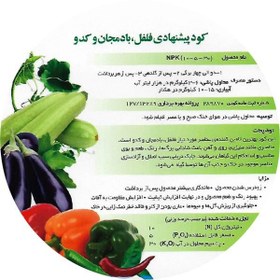 تصویر کود فلفل، بادمجان و کدو تتاکو مدل GROWFAST وزن 10 کیلوگرم 