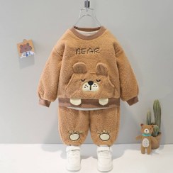 تصویر ست بلوز و شلوار تدی پشمالو 