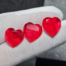 تصویر ست نگین های سنگ کوارتز معدنی دابلت شده کد 36318 