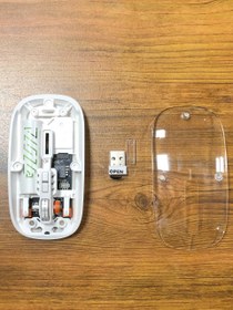 تصویر موس بی سیم شیشه ای برند mouse Transparent Mouse