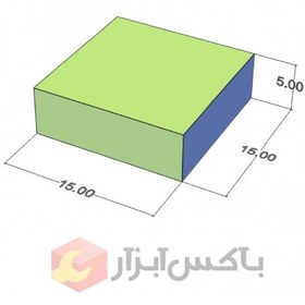 تصویر آهنربا نئودیمیوم بلوکی 5*15*15 گرید 42 