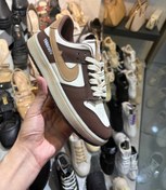تصویر کتونی air jordan1 قهوه ای سفید air jordan 1 low