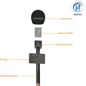 تصویر دسته میکروفون کامیکا مدل HR-WM Handheld Adapter Microphone COMICA HR-WM