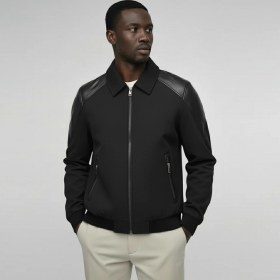 تصویر کاپشن چرم و جیر (3319) ACTIVE 