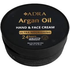 تصویر کرم مرطوب کننده آدرا حاوی روغن آرگان حجم ۲۶۰ میل 