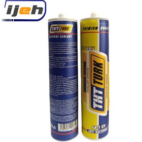 تصویر چسب سیلیکون سفید تی اچ تی ترک THT Turk White Silicone Adhesive 260gr 
