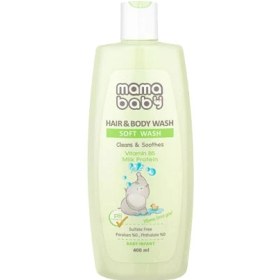 تصویر شامپو سر و بدن نوزاد حجم 400 میل ماما بیبی Baby head and body shampoo, volume 400 ml, Mama Baby