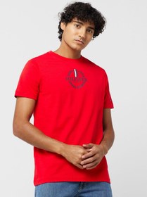 تصویر تی‌شرت یقه گرد لوگو برند Tommy Hilfiger Logo Crew Neck T-Shirt