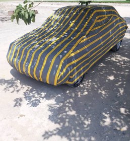 تصویر چادر ماشین نخی پشت کرکی مخصوص پژو پارس ( پرشیا ) (داخل پنبه ای، ضد خش و مقاوم به آفتاب) 