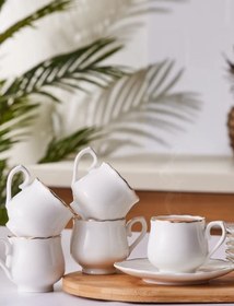 تصویر Emsan فنجان قهوه Beykoz برای 6 نفر 90 میلی لیتر Emsan Beykoz 6 Kişilik Kahve Fincanı Takımı 90 ml