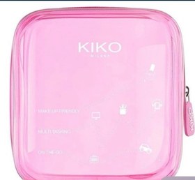 تصویر کیف کلاچ آرایشی pvc شفاف کیکو میلانو KIKO MILANO code K-14 