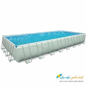 تصویر استخر پیش ساخته 10متری با لوازم کامل سایز ۱۳۲×۴۸۸×۹۷۵ intex 28376-np