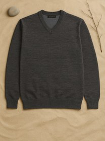 تصویر پلیور 070502 AKOMOD ذغالی 