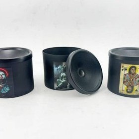 تصویر زیر سیگاری طرح بشکه 