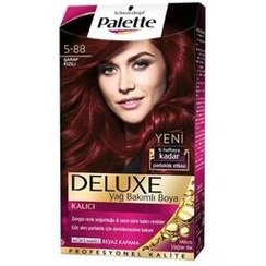 تصویر رنگ مو موی دلوکس 5 88 شرابی قرمز Palette 