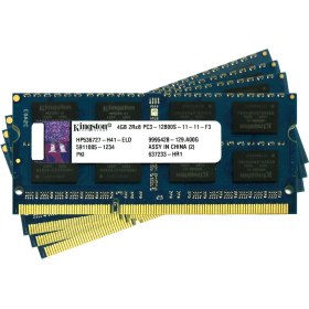 تصویر رم لپ تاپ 4 گیگابایت کینگستون DDR3 1600 Kingston PC3-12800 DDR3 1600 4GB SODIMM