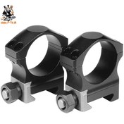 تصویر رینگ دوربین گلوله زنی نایت فورس 30 متوسط Nightforce Medium Ultralite 30mm Ring