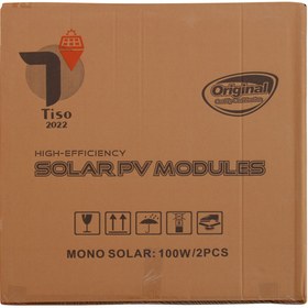 تصویر پنل خورشیدی 100 وات مونو کریستال برند تیسو پلاس Tiso+ ا +Solar Panel 100W Mono Tiso +Solar Panel 100W Mono Tiso