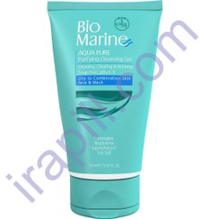 تصویر ژل شستشوی صورت بایومارین مناسب پوست چرب و جوش دار حجم ۱۵۰ میل 