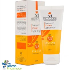 تصویر کرم ضد آفتاب رنگی SPF50 مدیلن، پوست خشک 